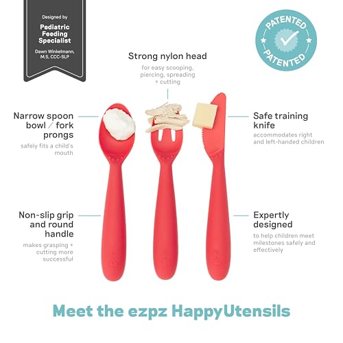 Happy Toddler Utensils for Self-Feeding Development