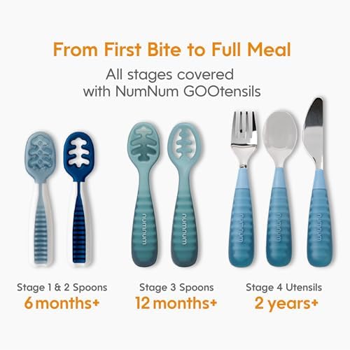 NumNum Toddler Cutlery Set 3-Pack Green