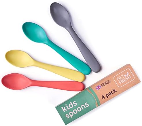 Reusable Bamboo Kids Spoons Set Eco-Friendly Baby Hands for Everyday Meals