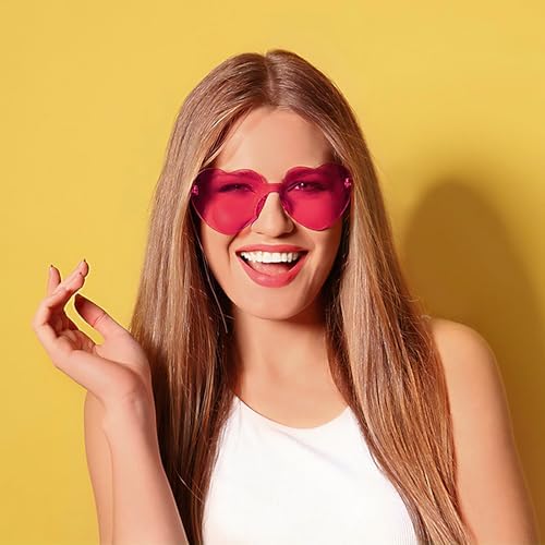 Pibupibu 24 Mixed-Rimless Party Sunglasses Perfect for Fun Fashion