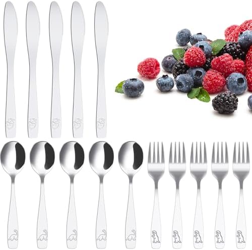 Stainless Steel Dinosaur Kids Flatware Set