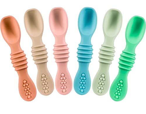 Self-Feeding Silicone Baby Spoons and More for 6 Months