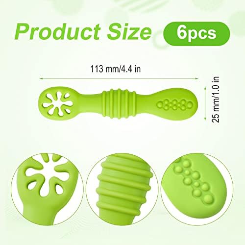 6pc Silicone Baby Spoons BPA-Free Ergonomic Design
