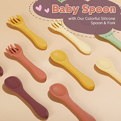 10-Piece Baby Spoon Set for Weaning