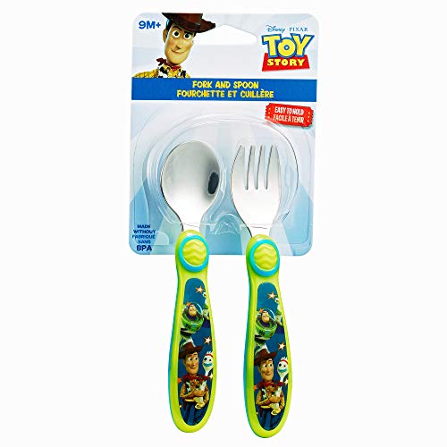 The First Years Disney Pixar Toy Story Fork Spoon Green