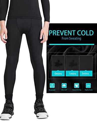 Compression Pants for Boys Stay Warm Dry