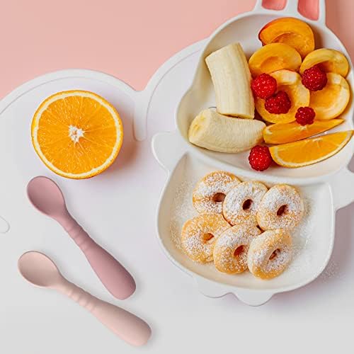 MEFAN Silicone Baby Feeding Spoon Set 6 Pack