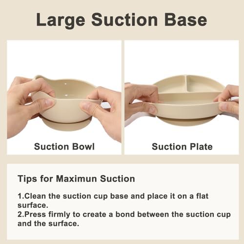 Durable Silicone Baby Feeding Set for 6 Month Babies