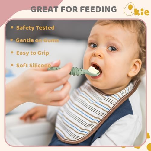 Perfect Silicone Baby Spoon Essential Baby Essentials for Infants Toddlers