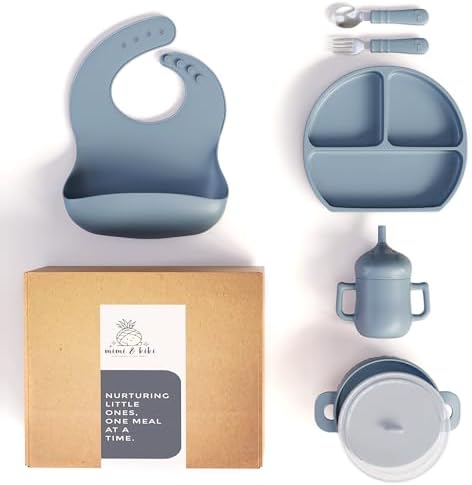 BPA-Free Silicone Baby Feeding Set - Complete for Weaning