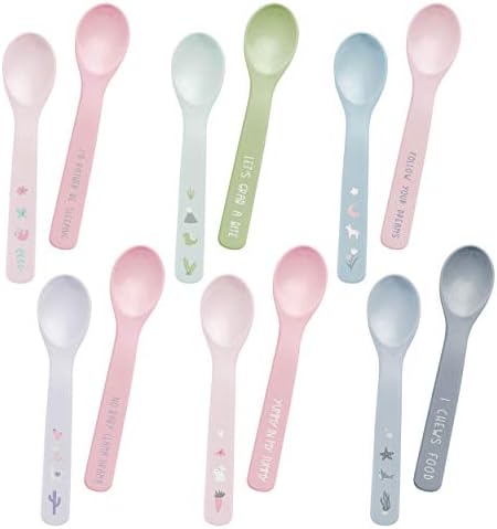 Stephen Joseph Silicone Baby Spoons Soft Ergonomic 1-3 Month