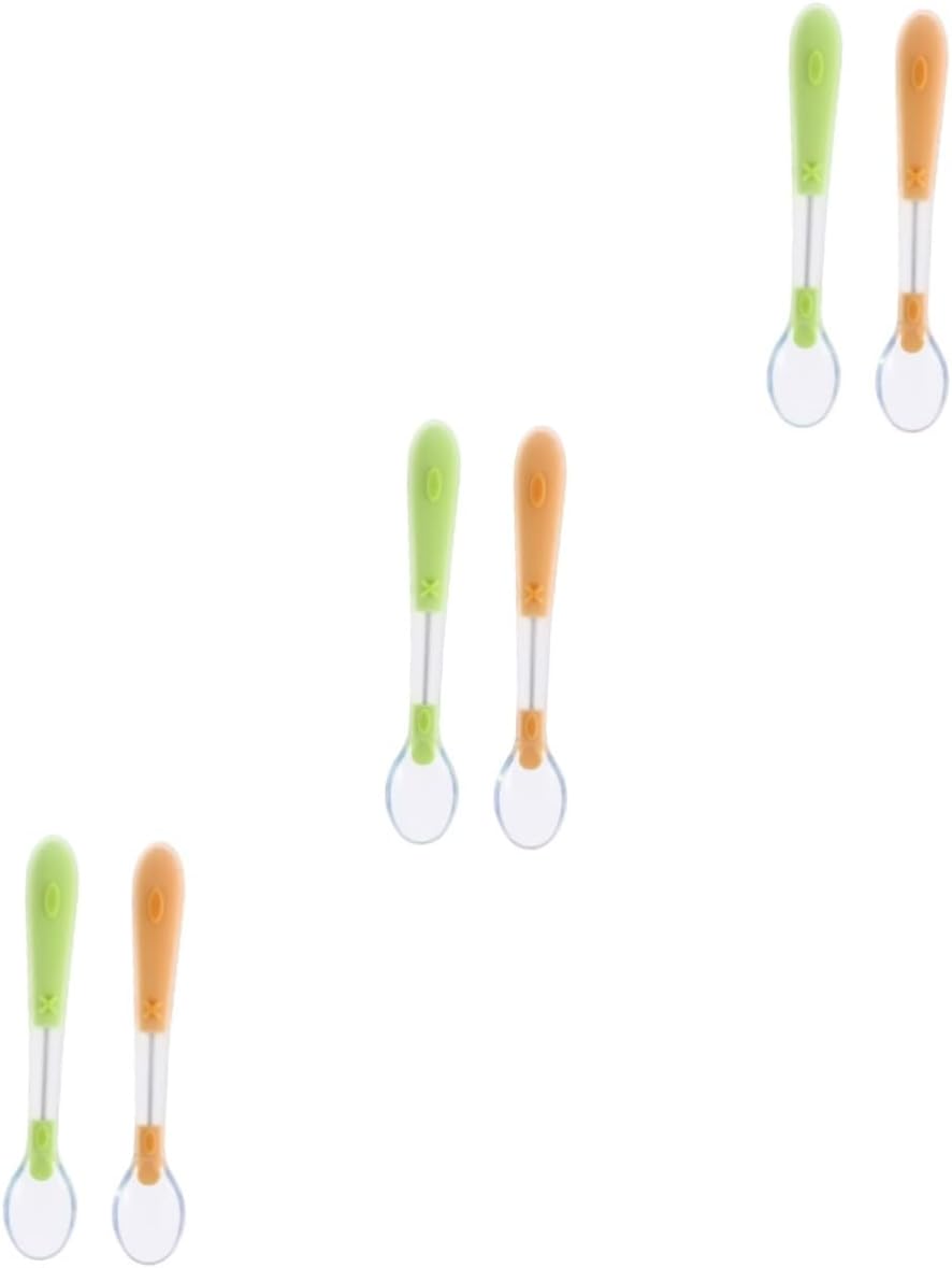 FAVOMOTO Kids Silicone Training Spoons