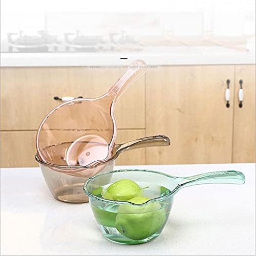 Transparent Plastic Water Spoon with Handle