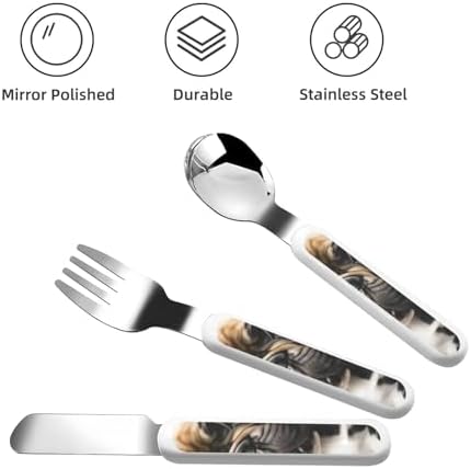 Sturdy Flatware Set with Travel Case for Formal Events