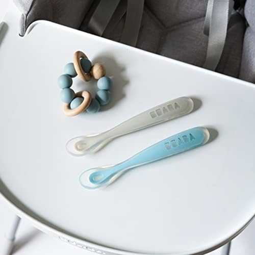 BEABA Babys First Foods Spoon Set with Travel Case