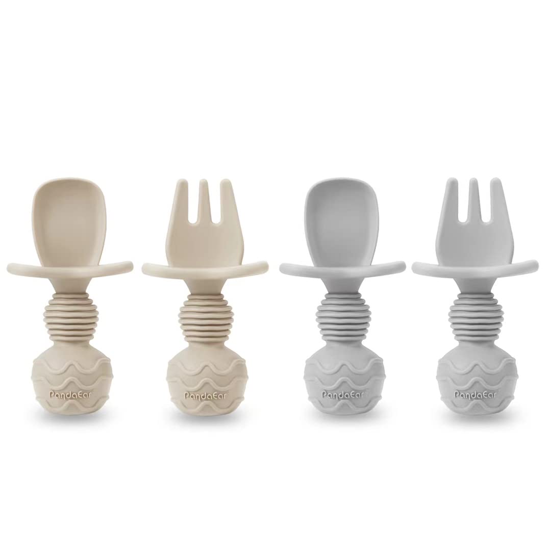 PandaEar Silicone Baby Feeding Set - Safe Ergonomic