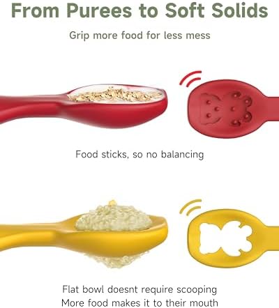 4-Piece Baby Spoons for Toddler Self-Feeding