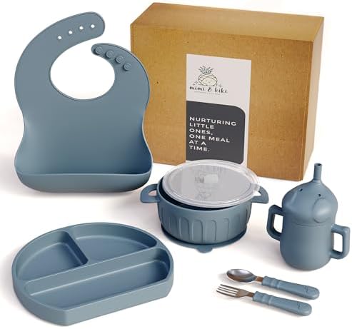 BPA-Free Silicone Baby Feeding Set - Complete for Weaning