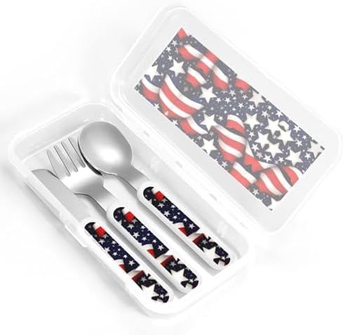 American Flag Flatware Set