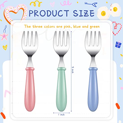 Chumia 9-Piece Stainless Steel Toddler Forks