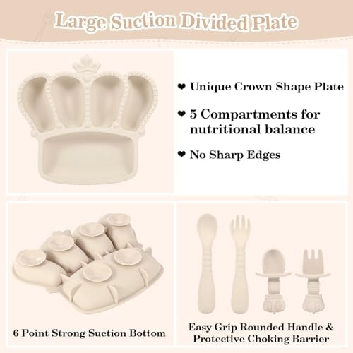 10PCS SILICONE BABY FEEDING SETcount near 10