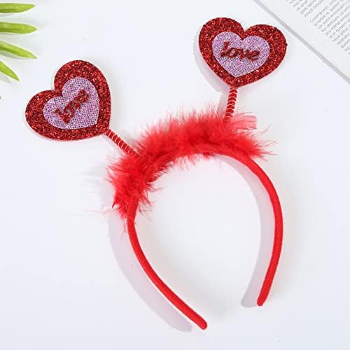 Adorably Red Heart Headband Valentines Day Wedding Party Accessory