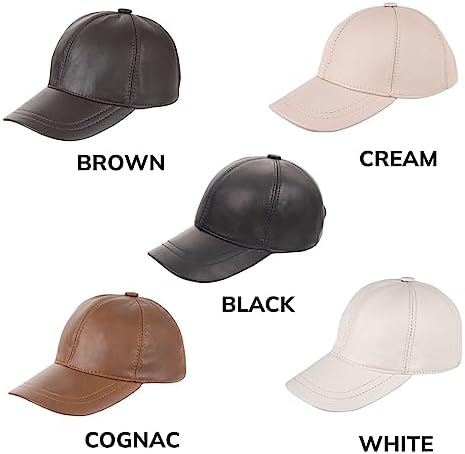 Zessano Unisex Baseball Cap - Premium Sheep Leather with Adjustable Back Strap