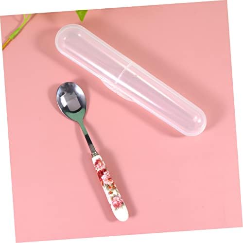 Vaguelly 5pc Transparent Spoon Storage Container