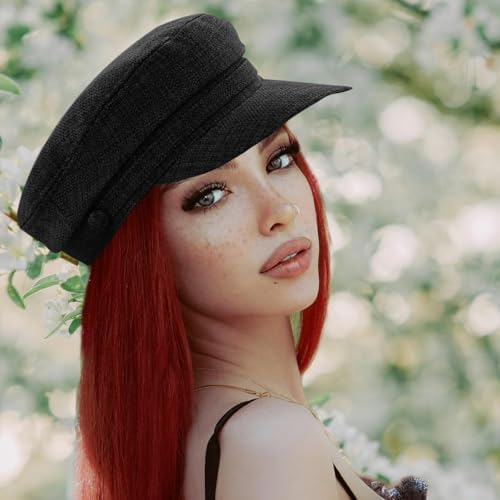 ZARSIO Womens Summer Newsboy Cap Visor Breathable Fashion Summer Hat