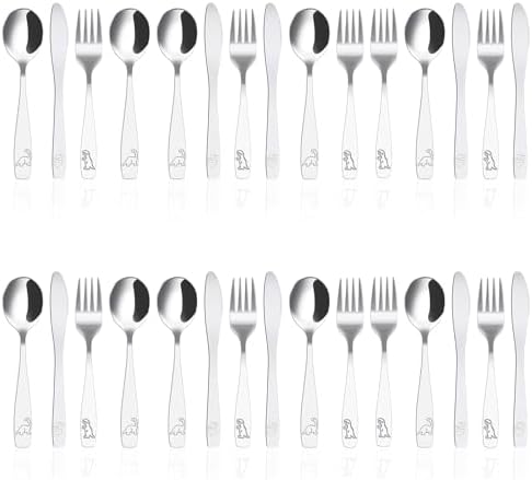 Stainless Steel Dinosaur Kids Flatware Set