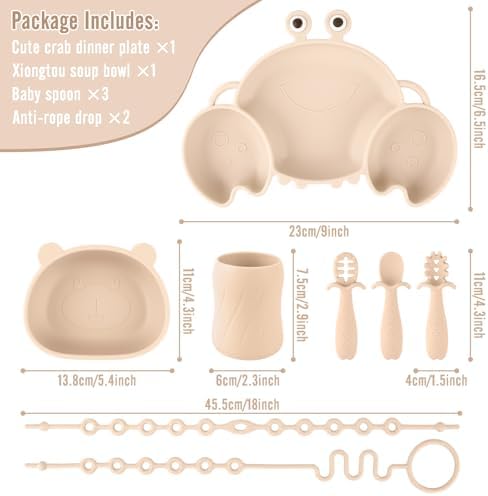 8-Piece Flatware Set for Baby Self-Feeding