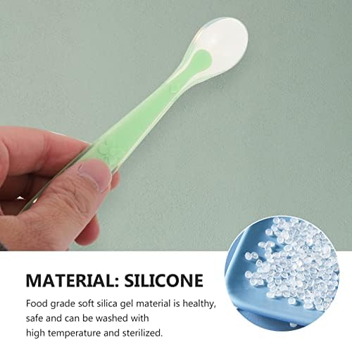 3-Piece Baby Silicone Spoon Set for First Feeding