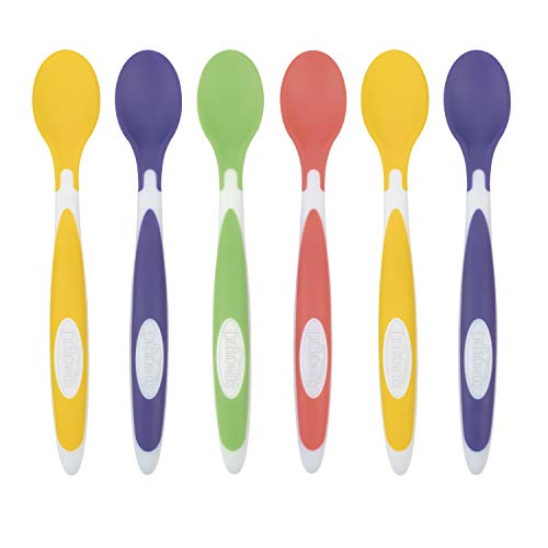 Dr Browns Soft-Tip Toddler Spoons Long-Handle Multi