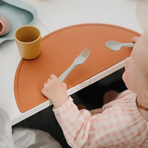 Mushie Flatware Set Creative Kids Fork Spoon Safe dishwasher-friendly