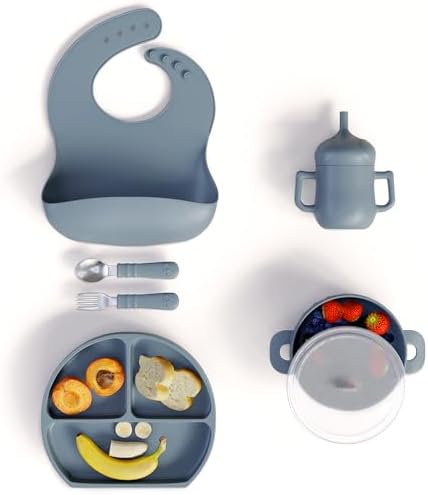 BPA-Free Silicone Baby Feeding Set - Complete for Weaning