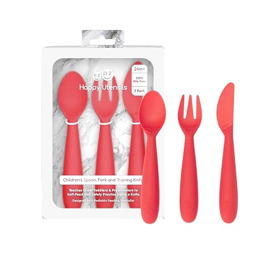 Happy Toddler Utensils for Self-Feeding Development