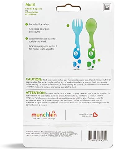 Munchkin Toddler Forks and Spoons 6-Pack