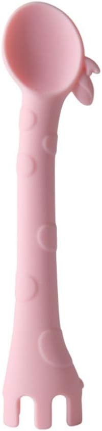 Baby Silicone Soft Spoons - Fun Giraffe Design for Toddlers