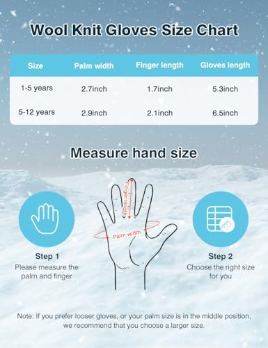 6-Pair Kids Knitted Wool Gloves