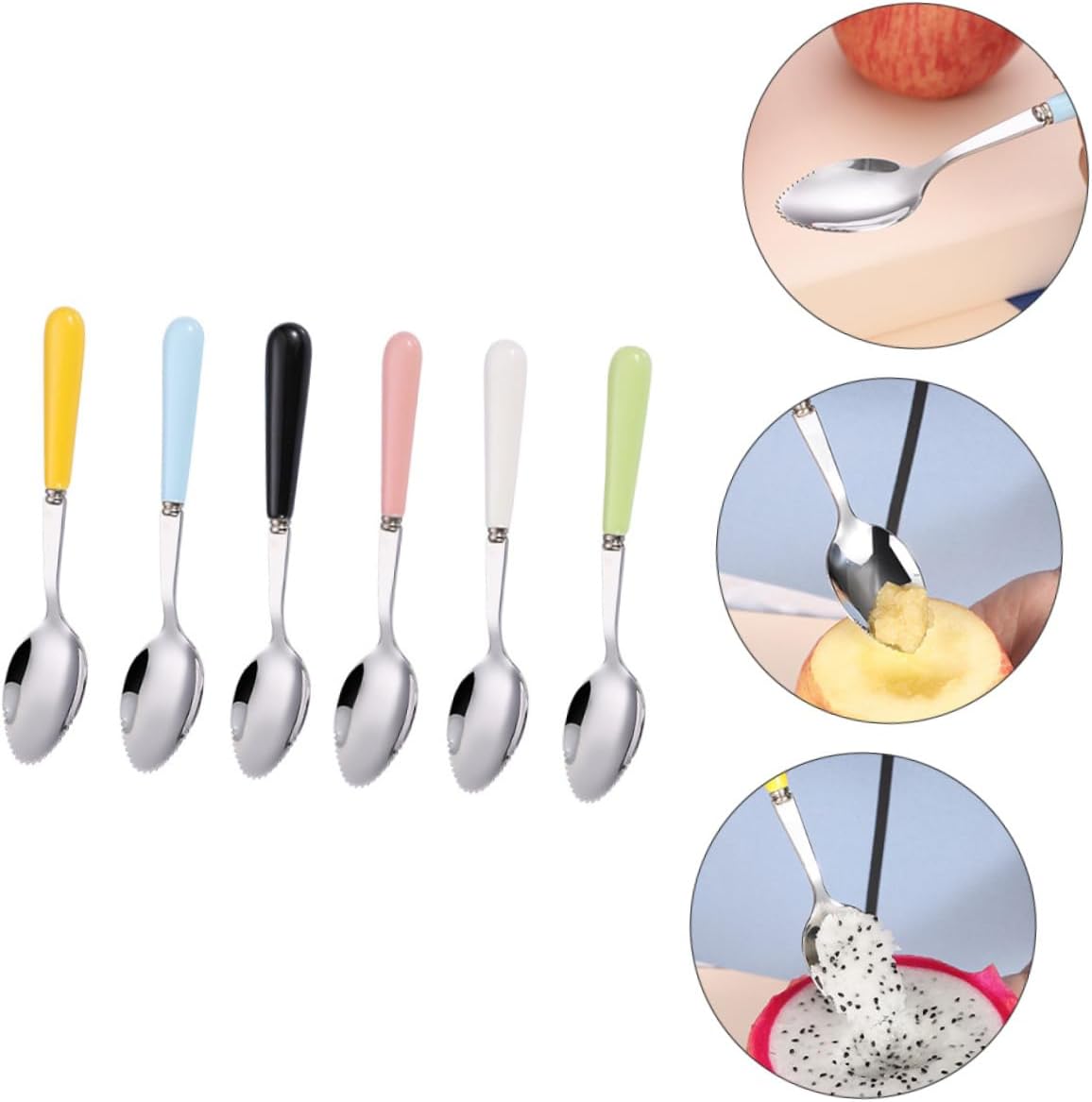 Fruit Vegetable Feeding Set 6-Piece Serrated Non-Slip Durable