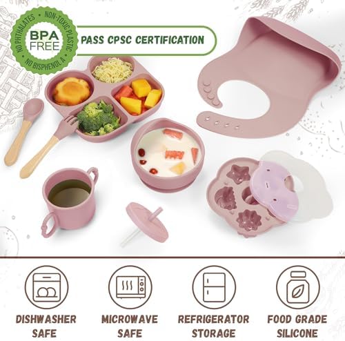 MIICASA Silicone Baby Feeding Set