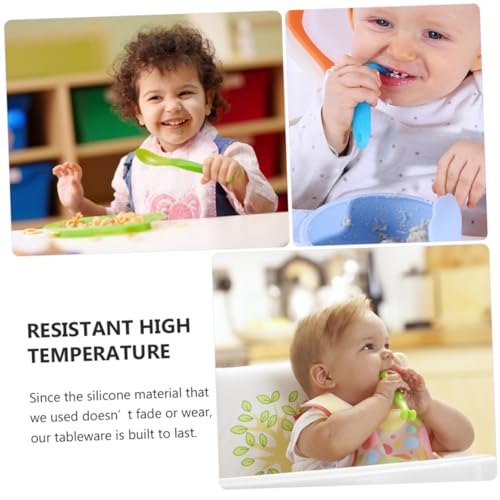 2-Piece Soft Silicone Spoons for Kids