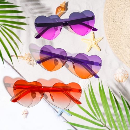 14 Pack Heart Sunglasses for Women - Halloween Party Decorations