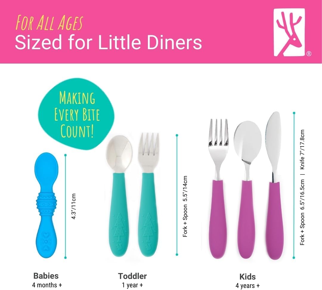 Elk and Friends Kids Silverware Set