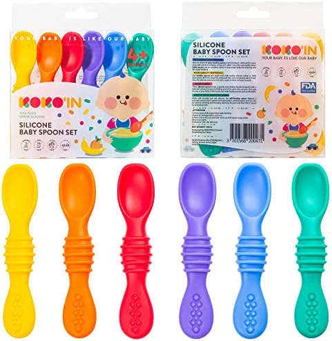 Perfect for Babies 6-Piece Silicone Baby Spoon Set