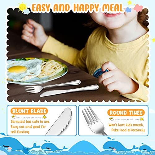 HaWare 12-Piece Kids Flatware Set for Toddlers