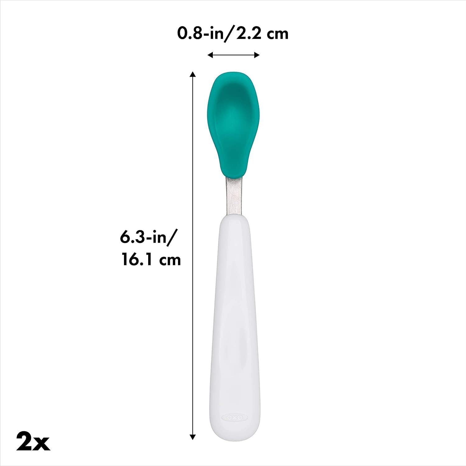 OXO Tot Feeding Spoon Set Silky Smooth for Small Hands
