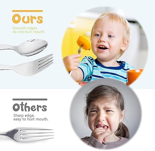FUNNUO Toddler Spoons and Forks Set