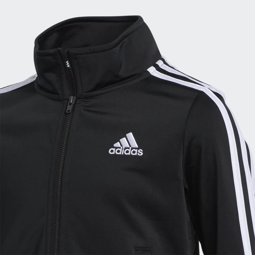Adidas Boys Fierce Zip-Front Iconic Tricot Jacket - Ultimate Performance Style Fit