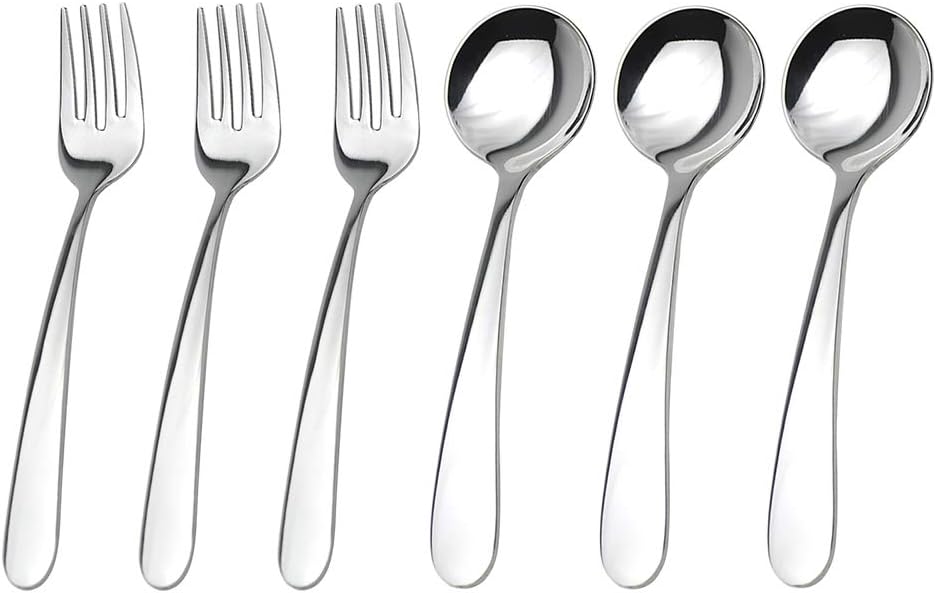 Stainless Steel Kids Silverware Set Mirror-Polished
